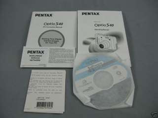 Pentax Optio S40 4MP Digital Camera with 3x Optical 0027075079830 