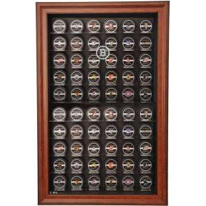 60 Puck Brown Cabinet Style Display Case   Boston Bruins  