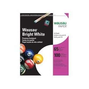  Wausau Papers  Cardstock Paper, 65 lb., 8 1/2x11, 100 