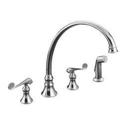   16111 4 CP Polished Chrome Revival Kitchen Sink Faucet With 11 13/16
