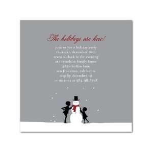  Holiday Party Invitations   Snowy Silhouettes By Petite 