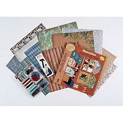 Masculine Sarapapers 12x12 inch Scrapbooking Set  