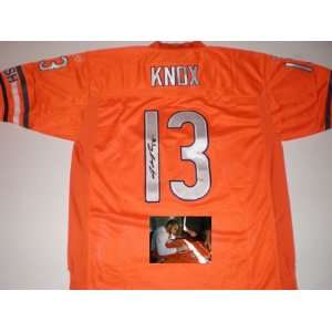  Johnny Knox Signed Bears Jersey Special 
