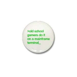  Old School Gamers Gamer Mini Button by  Patio 