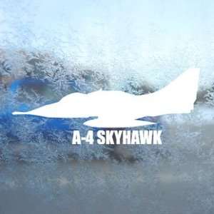  A 4 SKYHAWK White Decal Military Soldier Window White 