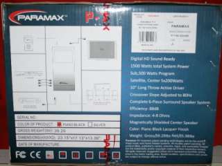 PARAMAX P 7 1500W 5.1 HD SURROUND SOUND SYSTEM  