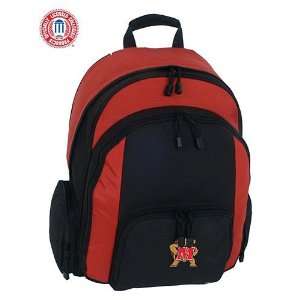 Mercury Luggage Maryland Terrapins Large Red & Black Ripstop Backpack