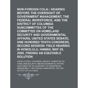  Non foreign COLA  hearing before the Oversight of 