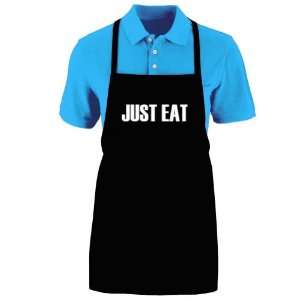  Funny JUST EAT Apron; One Size Fits Most   Medium Length 
