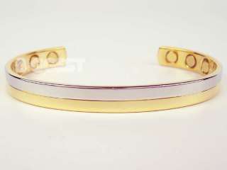 Mens/Ladies Magnetic Plated Copper Bracelet 6 Magnets  