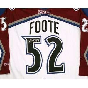  Adam Foote Autographed Hockey Jersey (Colorado Avalanche 