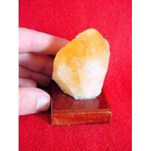  3 pieces Citrine Point on Wood Stand Set 