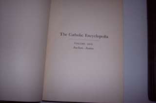THE CATHOLIC ENCYCLOPEDIA 1907 1914 16 VOL wINDEX RARE  