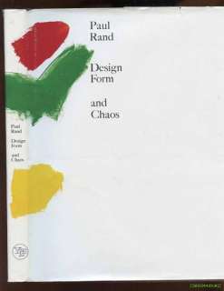 PAUL RAND DESIGN FORM & CHAOS SIGNED GRAPHIC DESIGN ART  