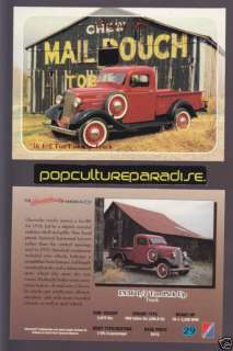 1936 CHEVROLET 1/2 TON PICK UP TRUCK CAR Chevy Card  