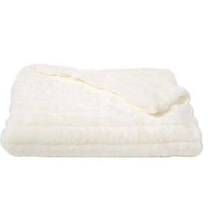  Tourance Faux Mink Throw in Ivory
