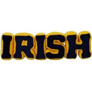  Notre Dame Fighting Irish Blue Gold Plush Spirit Name 