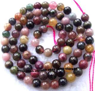 5mm Natural Tourmaline Round Gemstone Beads 15  