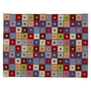  Tuscan Squares Hook Rug