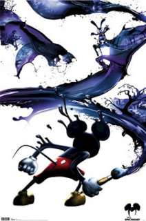 VIDEO GAME POSTER ~ EPIC MICKEY PAINT SWATH Mouse  