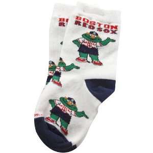   Boston Red Sox Toddler White Mascot Socks (Tod 4 6)