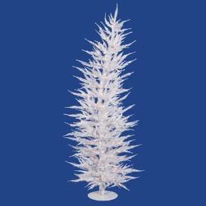  3 x 17 White Laser Christmas Tree w/ 50 Clear Mini 