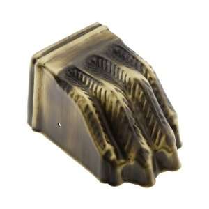  Large Size Brass Claw Foot Toe Cap in Antique Brass Finish 