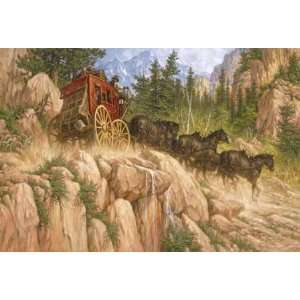 Larry Fanning   Last Stage to Denver Canvas Giclee 
