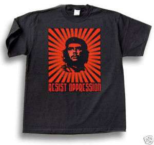 Che Guevara RESIST OPPRESSION SHIRT MEN NEW BLACK  