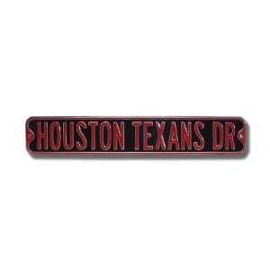  Houston Texans Drive Sign 6 x 36 NFL Football Street Sign 