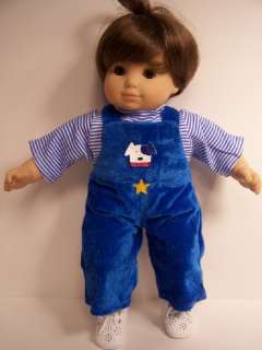 MATCHING Doll Clothes BLUE Velour Sets For Bitty Baby Twins♥  