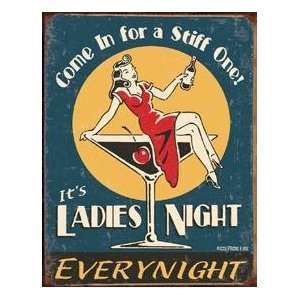  Metal Tin Sign   Ladies Night