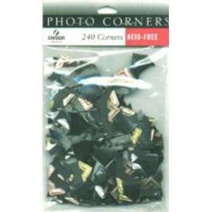 Adhesive Photo Corners, 240/Pkg Heritage Gold/Copper/Silver Metallic