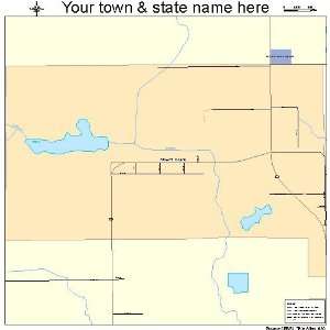  Street & Road Map of Mount Clare, Illinois IL   Printed 