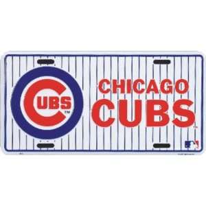  Cubs Classic Metal Auto Tag Embossed Automotive