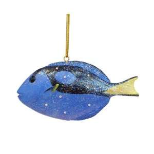  December Diamonds Regal Blue Tang fish Christmas ornament 