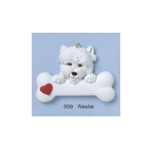 2549 Westie Personalized Christmas Ornament 