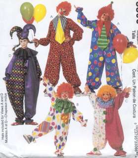   40 McCALLS 3306 2 HR ADULT CLOWN PATTERN FROM GREYKITTIES HOUSE EASY