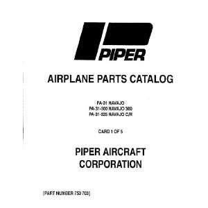   Piper Aircraft Pa 31 300  325 Navajo Aircraft Parts Manual Piper
