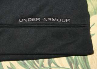 Mens Black UNDER ARMOUR 1/4 Zip Fleece Shirt XL  