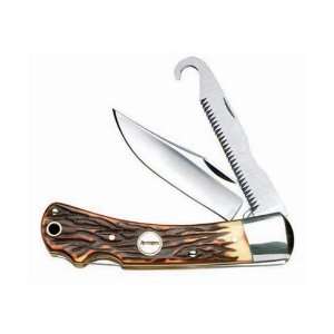 Remington Heritage Delrin Stag Big Game Pocketknife 3 3/4 Clip Point 