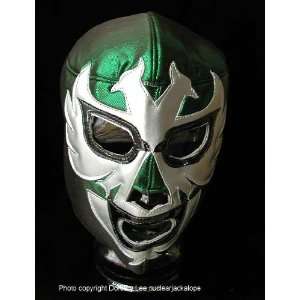 Lucha Libre Mexican Wrestling Halloween Mask Dos Caras Green AAA CMLL