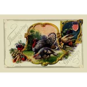  Thanksgiving Greetings 24X36 Giclee Paper