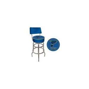  NHL St. Louis Blues Padded Bar Stool with Back Everything 