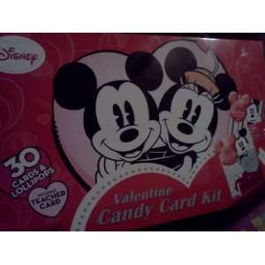   Disney Mickey & Minnie Mouse Valentine Candy Card Kit 