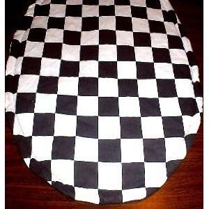 Black & White Checkered Flag Toilet Seat Lid Cover 