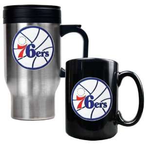   76ers 16oz. Stainless Steel NBA Team Logo Travel Mug
