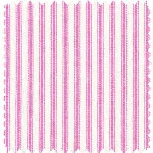  Hot Pink Ticking Fabric Arts, Crafts & Sewing