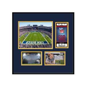  NFL Stadium Ticket Frame   San Diego Chargers