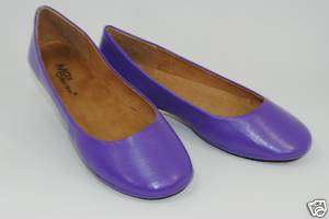 Womens Wedding Comfy Ballet Flat Plain Purple Shoes  